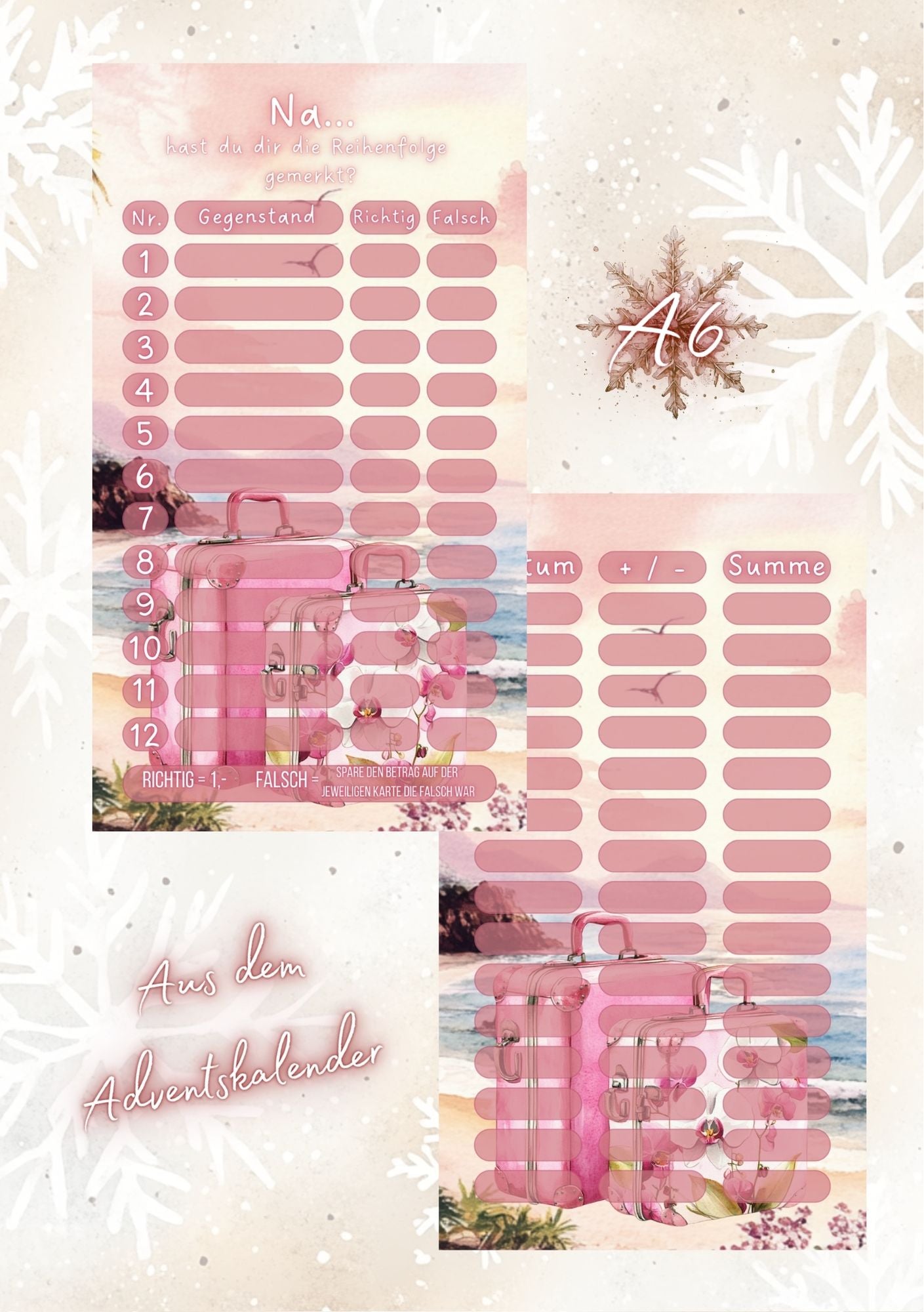 Ich packe meine Reisetasche...