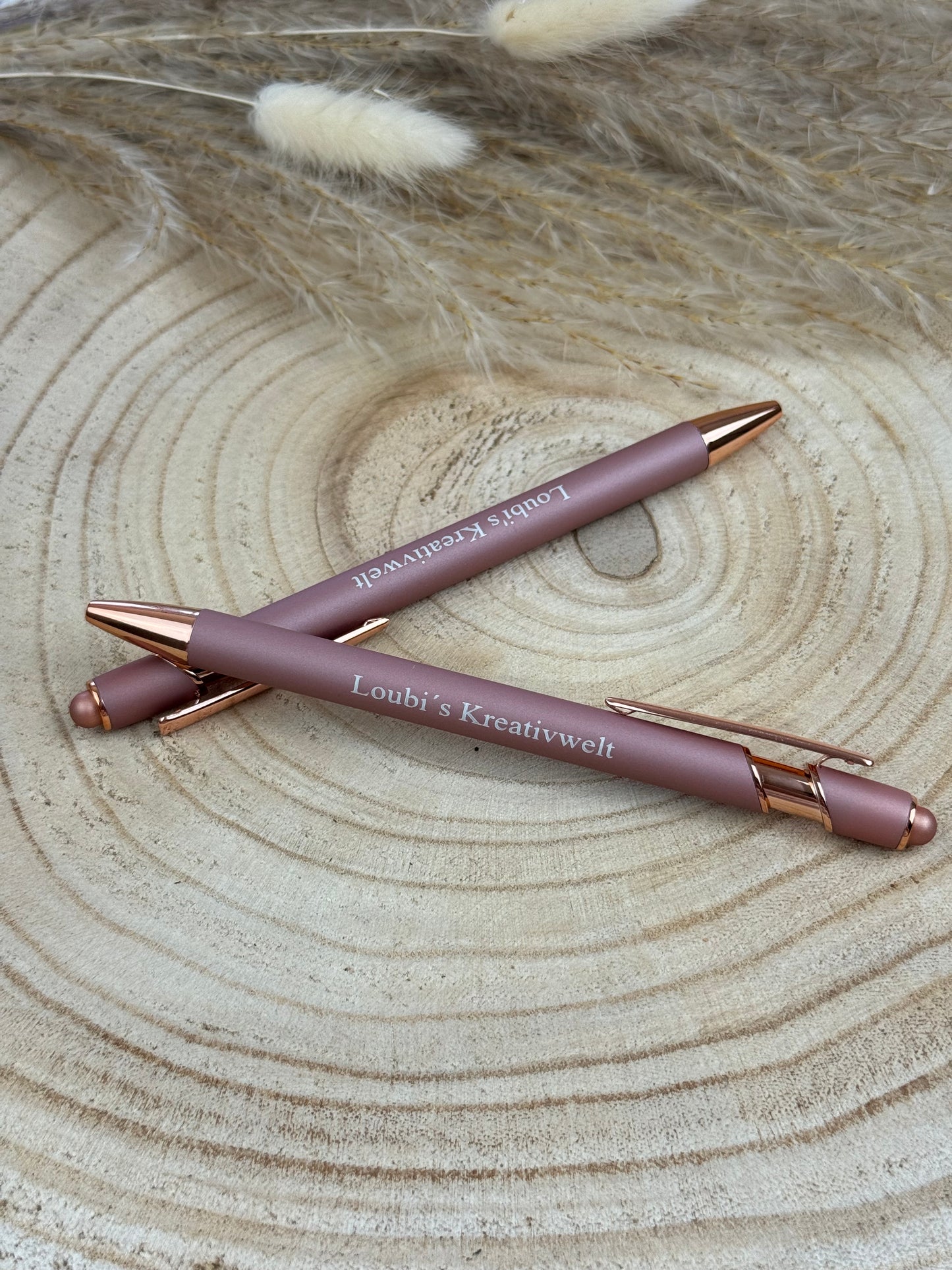 Kugelschreiber Roségold mit Logo