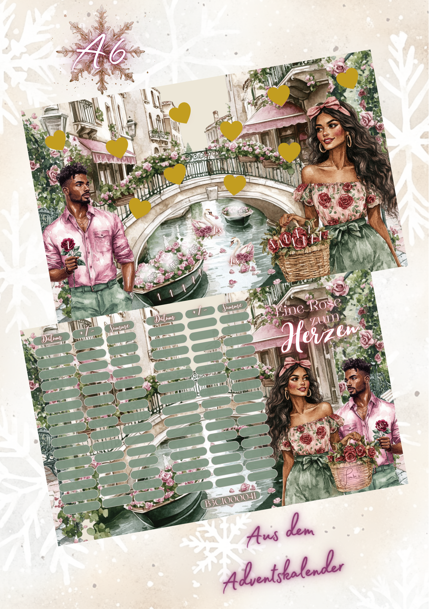 Eine Rose zum Herzen