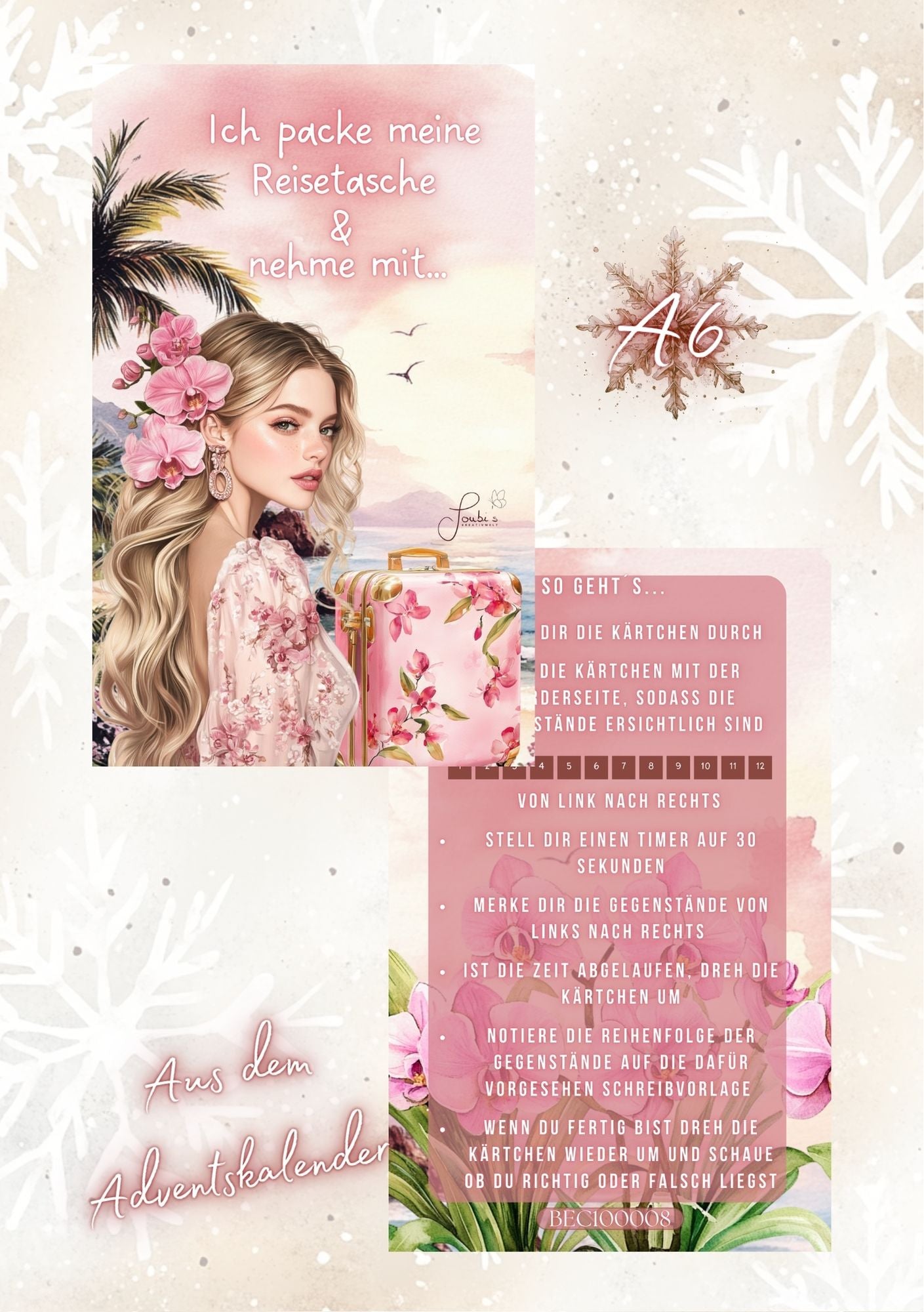 Ich packe meine Reisetasche...