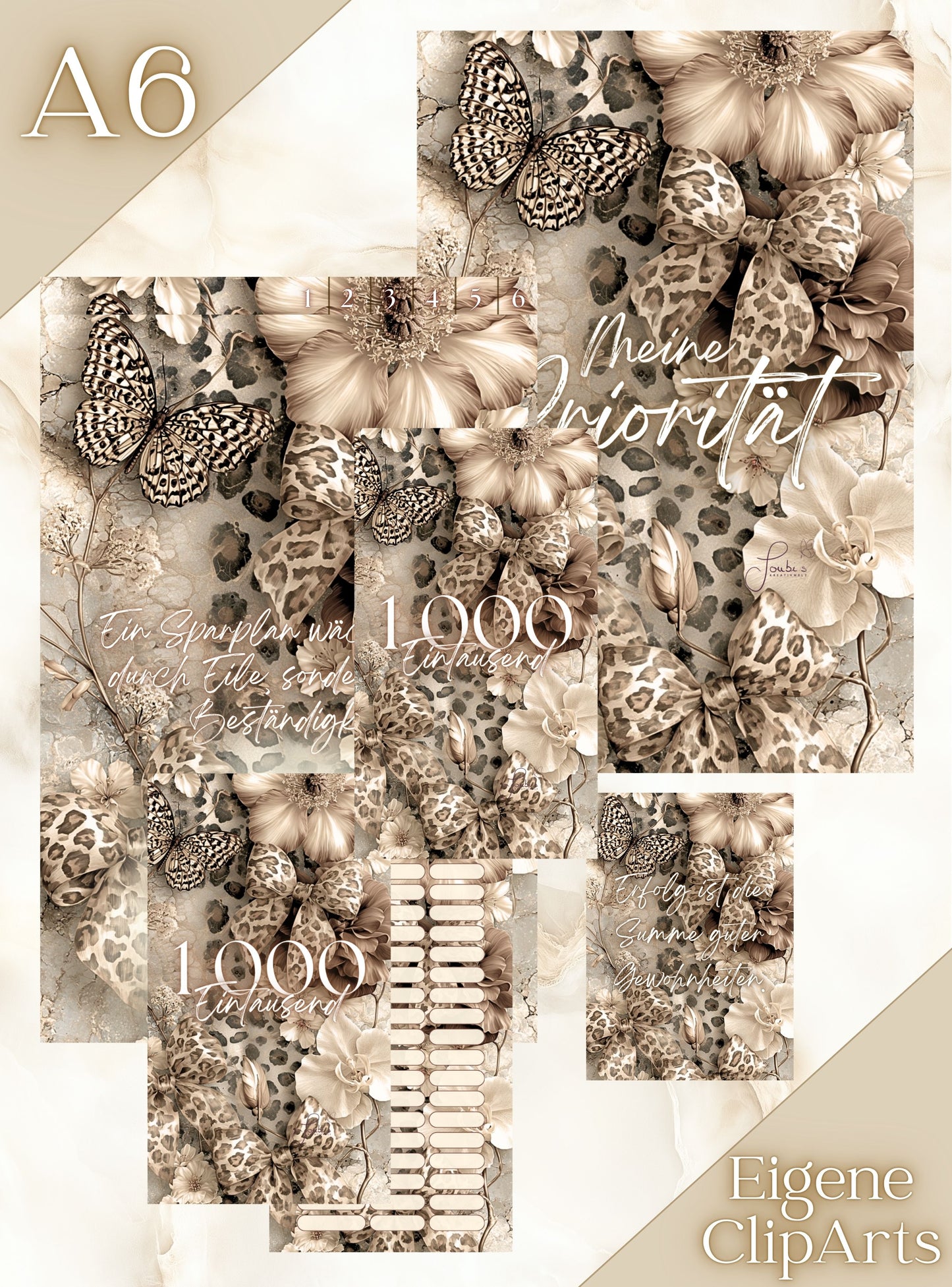 Bundle Leo meets Nougat mit passendem Register