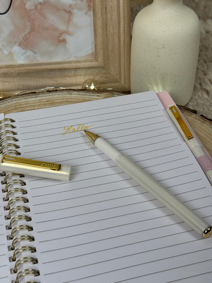 Sunny Gelb/Gold mit Glitzer Tinte