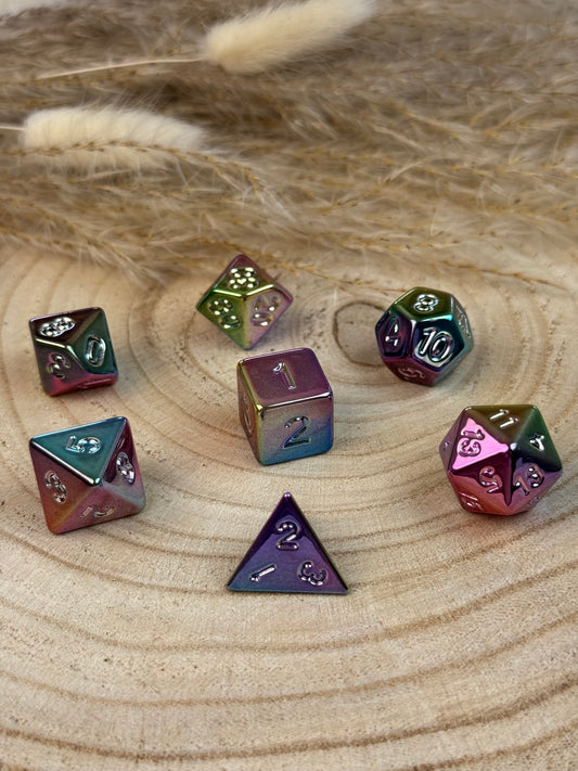 Würfelset Chrome Lilac Editon