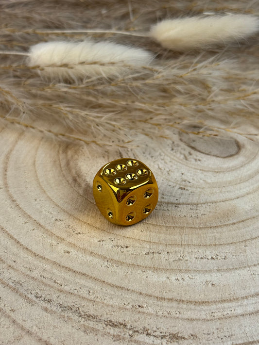 Würfel Metallic Gold