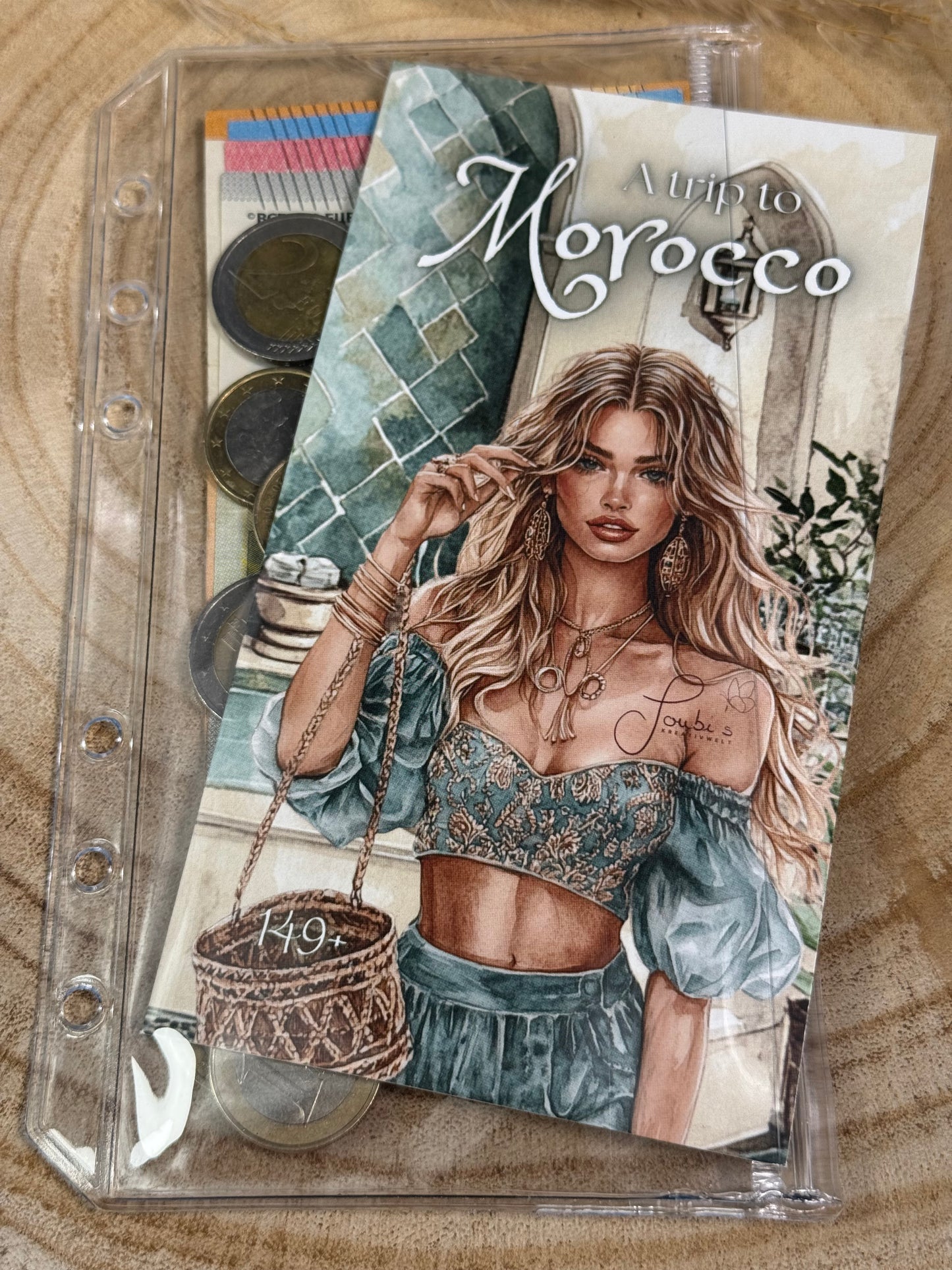 Clear Hüllen A6 - Doppel Fach - mit Druck Zipp