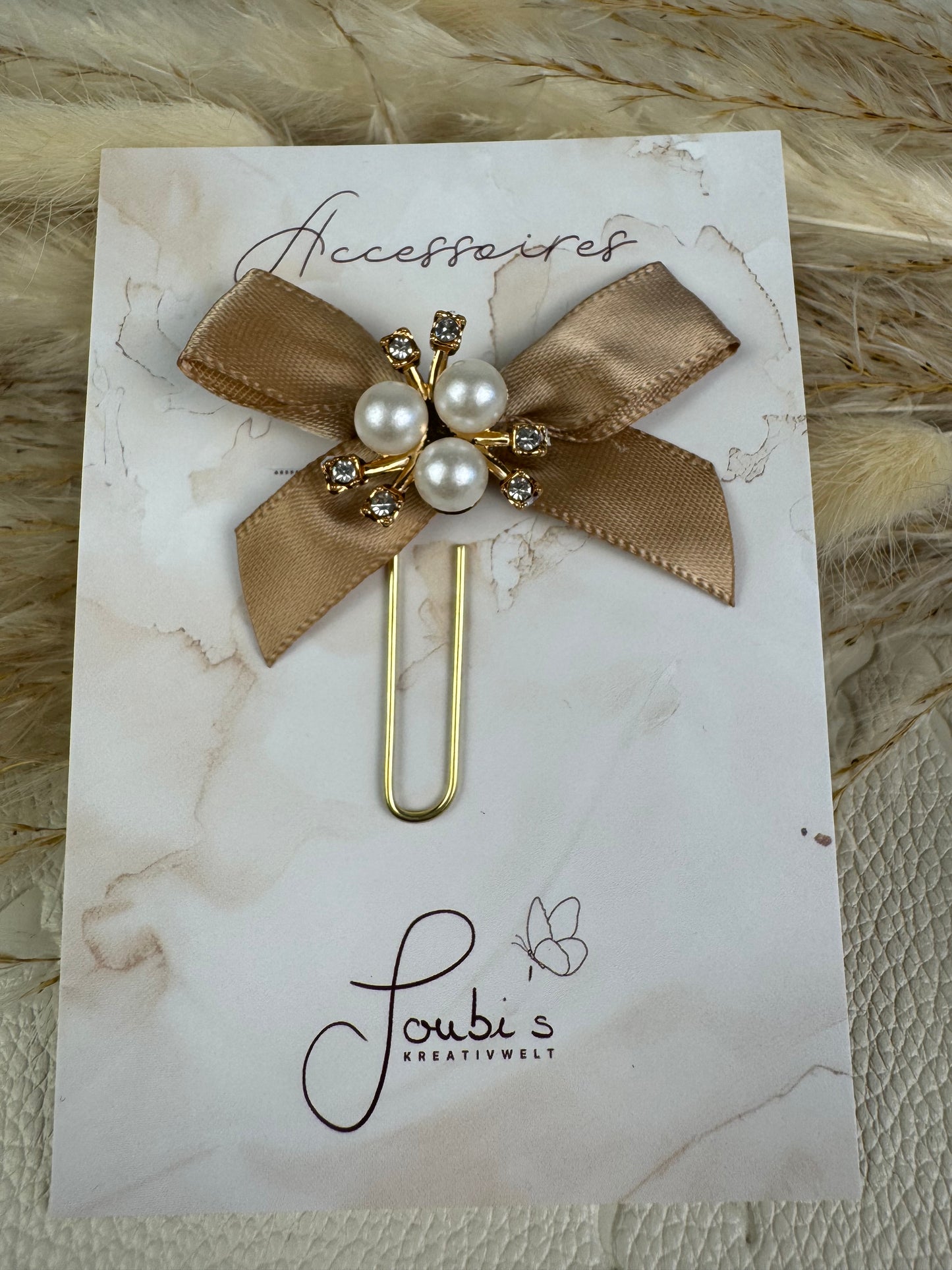 Satin Bow - Pearls & Shine