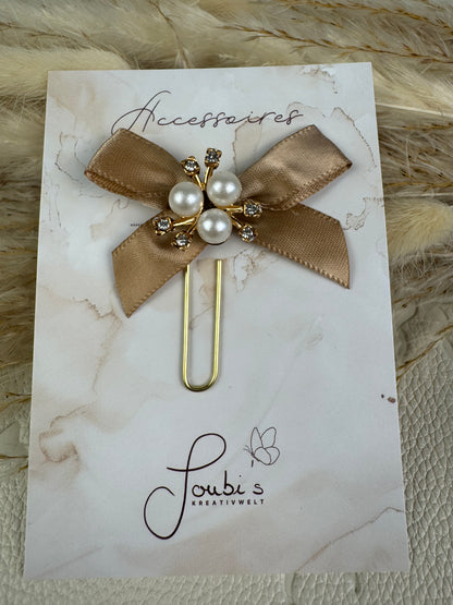 Satin Bow - Pearls & Shine