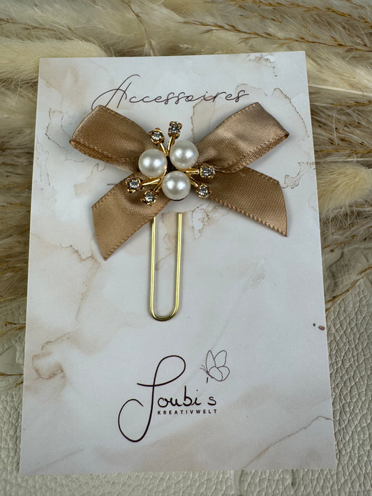 Satin Bow - Pearls & Shine