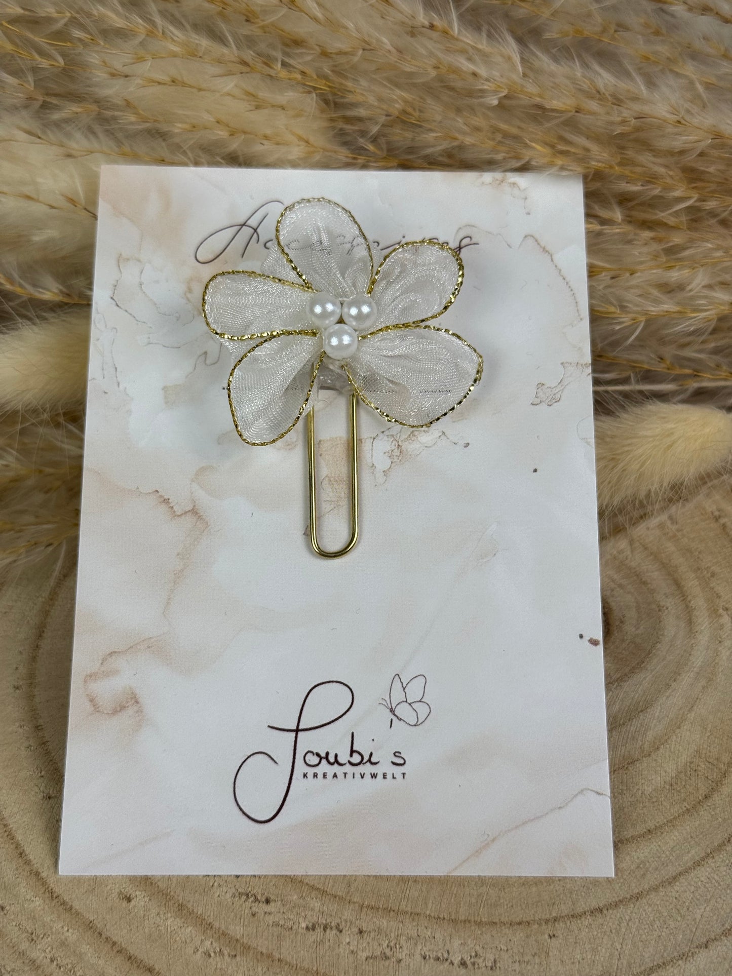 Flower - Organza Golden Pearl